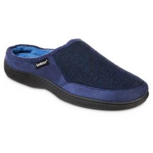 NEW ISOTONER men's herringbone logan clog in navy blue